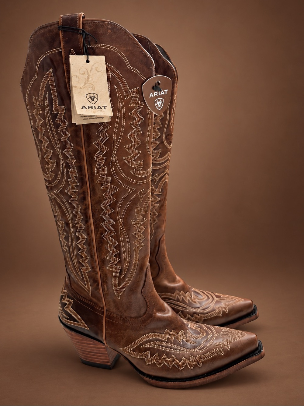 Ariat Casanova Shades of Grain Western Boots Size 7B New With Tags